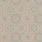 Preview: Muster Ornamenttapete in taupe und petrol